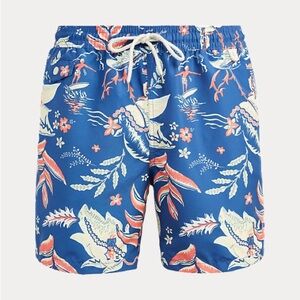 NWT Polo Ralph Lauren Traveler Print Swim Trunks Size XL